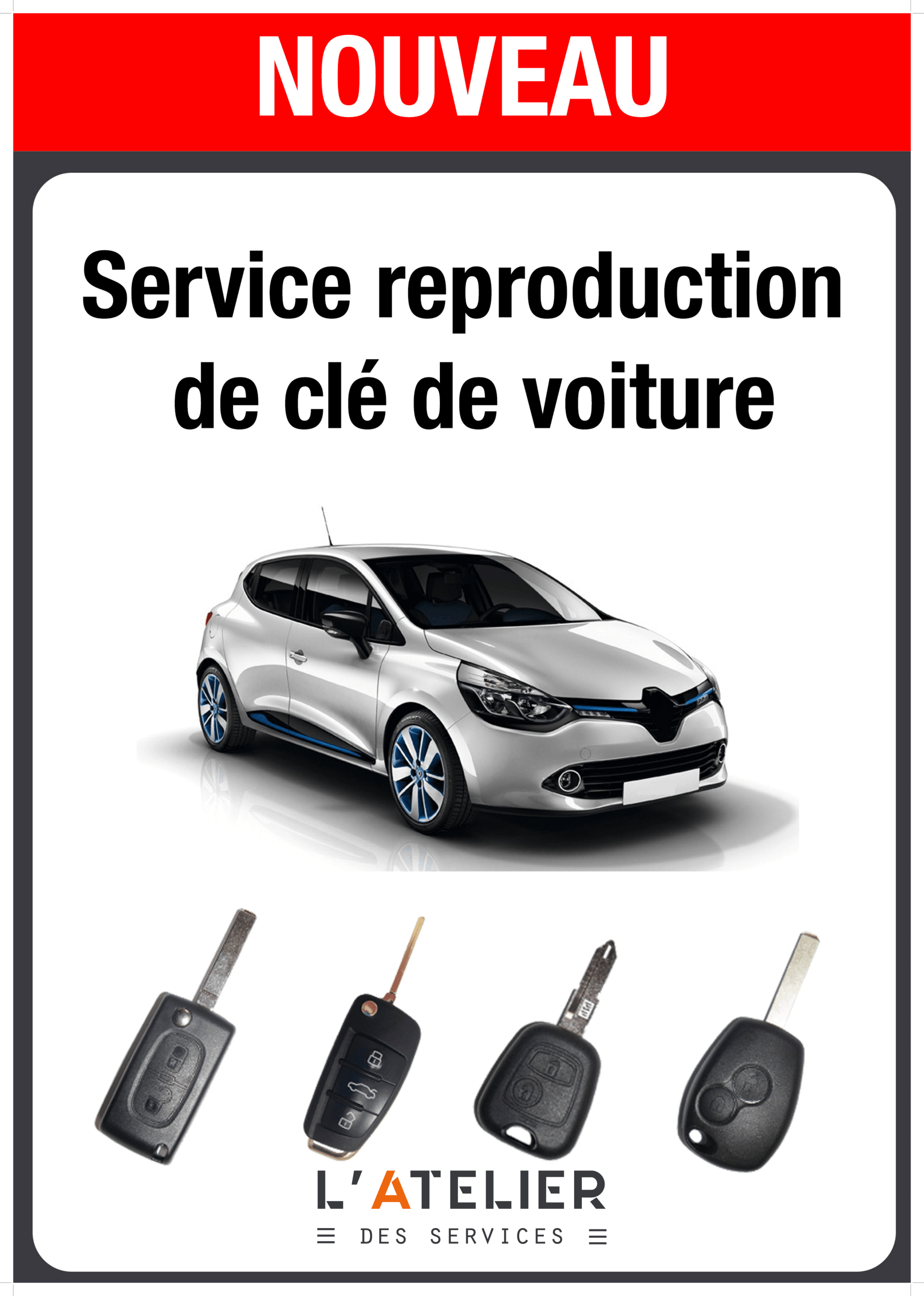 Reproduction de clés de voiture à Chambéry en Savoie